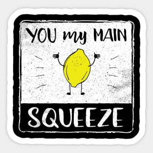 Main Squeeze Lemon Fruit Pun II Sticker